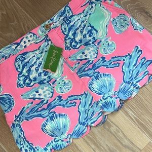 Lilly Pulitzer scalloped squort “barefoot princess” NWT size 12
